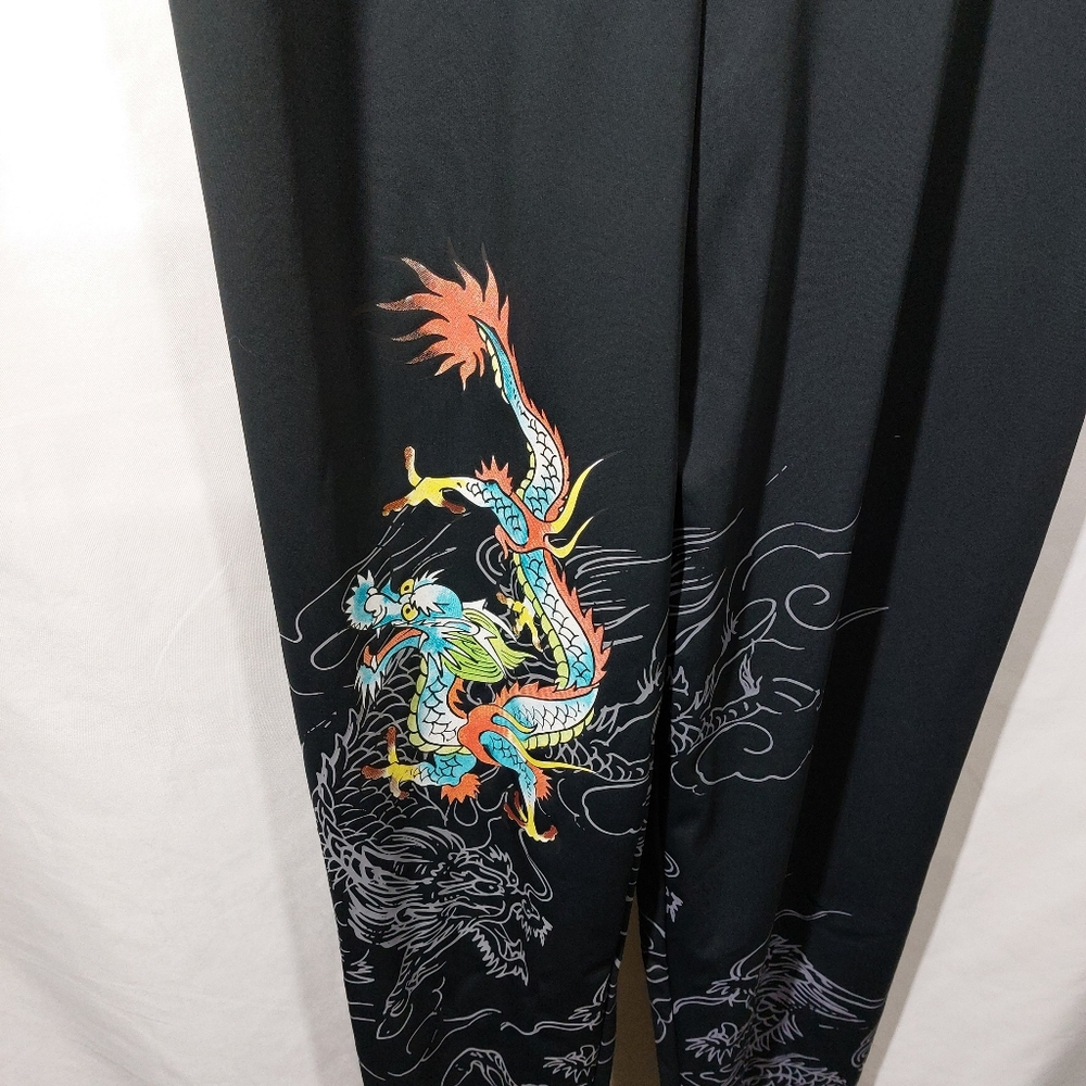 Ed Hardy Tattoo Dragon Black Sleeveless Jumpsuit Womens Size 2X BodyCon - Picture 7 of 11